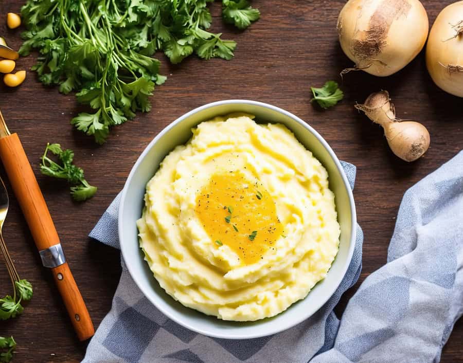 Crockpot Zesty Ranch Mashed Potatoes