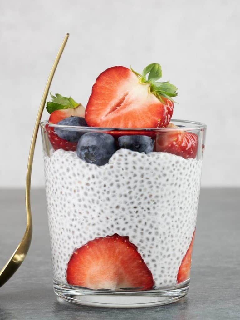 Greek Yogurt With Berries and Chia Seeds