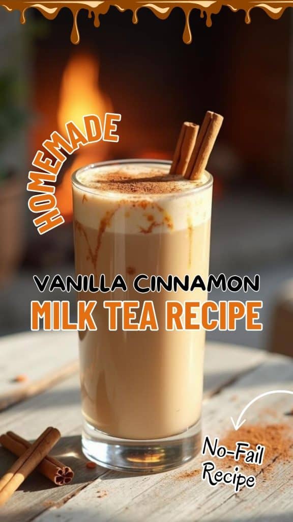 Homemade Vanilla Cinnamon Milk Tea Recipe