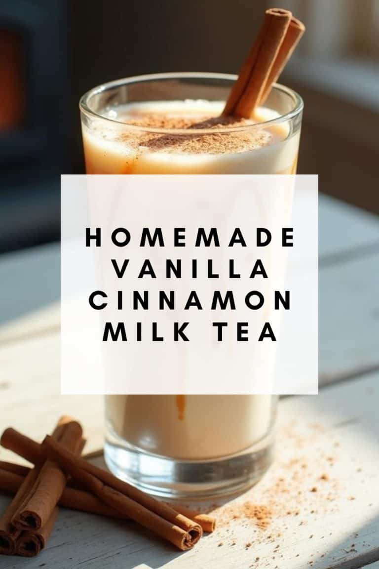 Homemade Vanilla Cinnamon Milk Tea Recipe