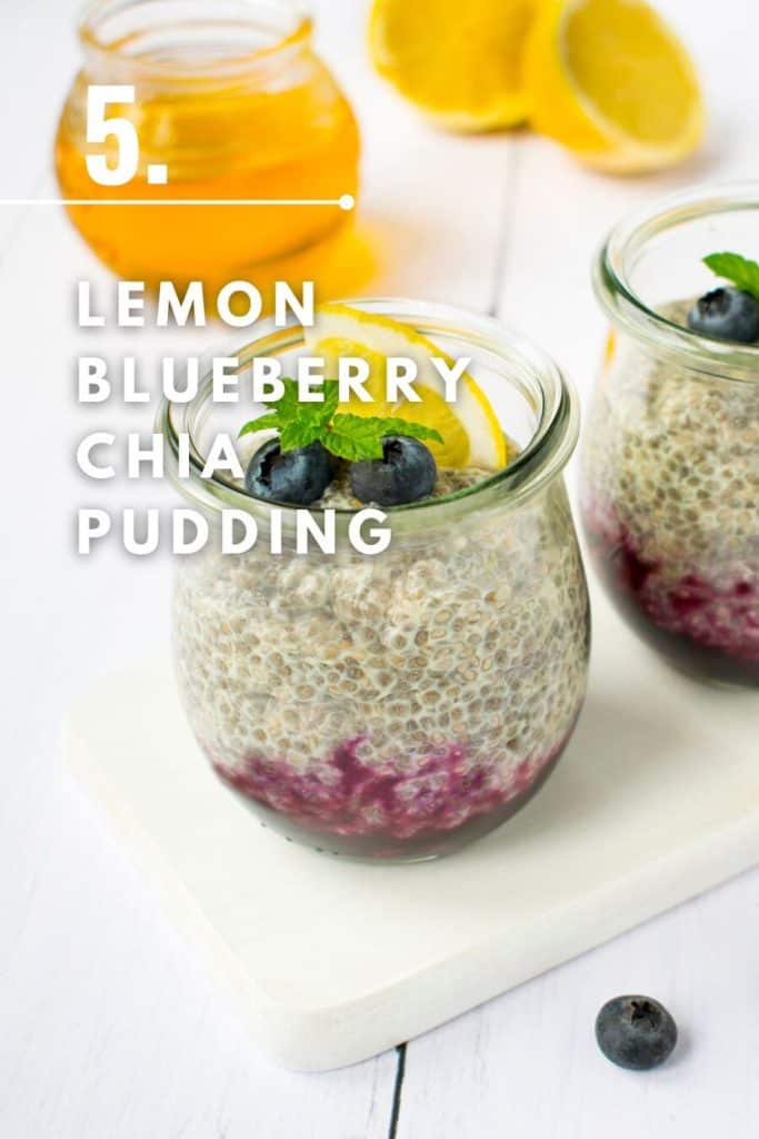 Lemon Blueberry Chia Pudding