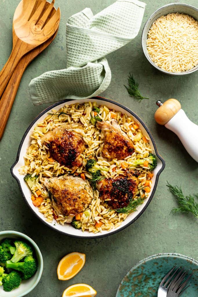 One Pot Chicken Orzo Recipe