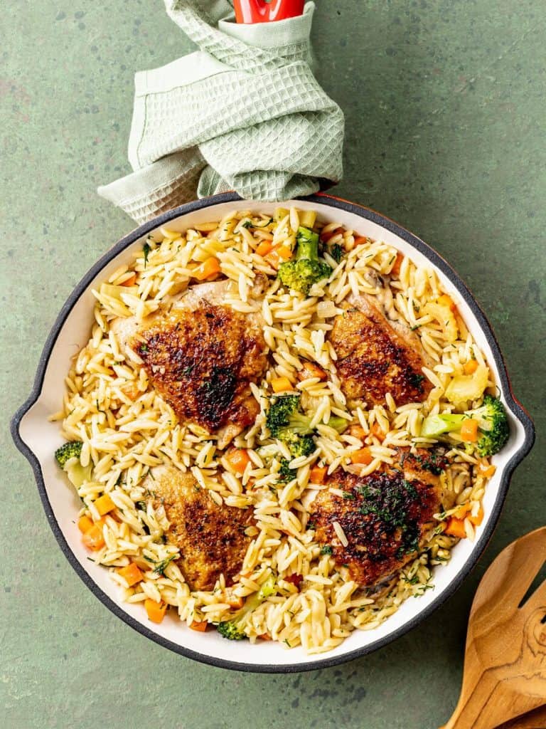 One Pot Chicken Orzo Recipe