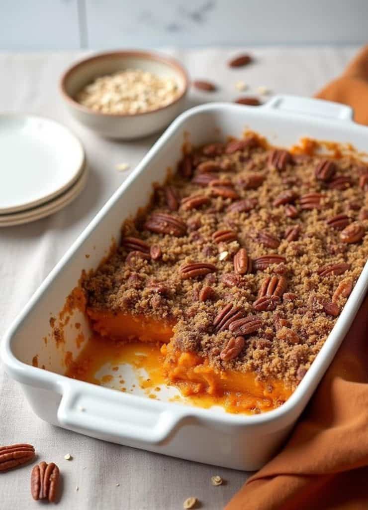 Southern-Style Brown Sugar Streusel Sweet Potato Casserole