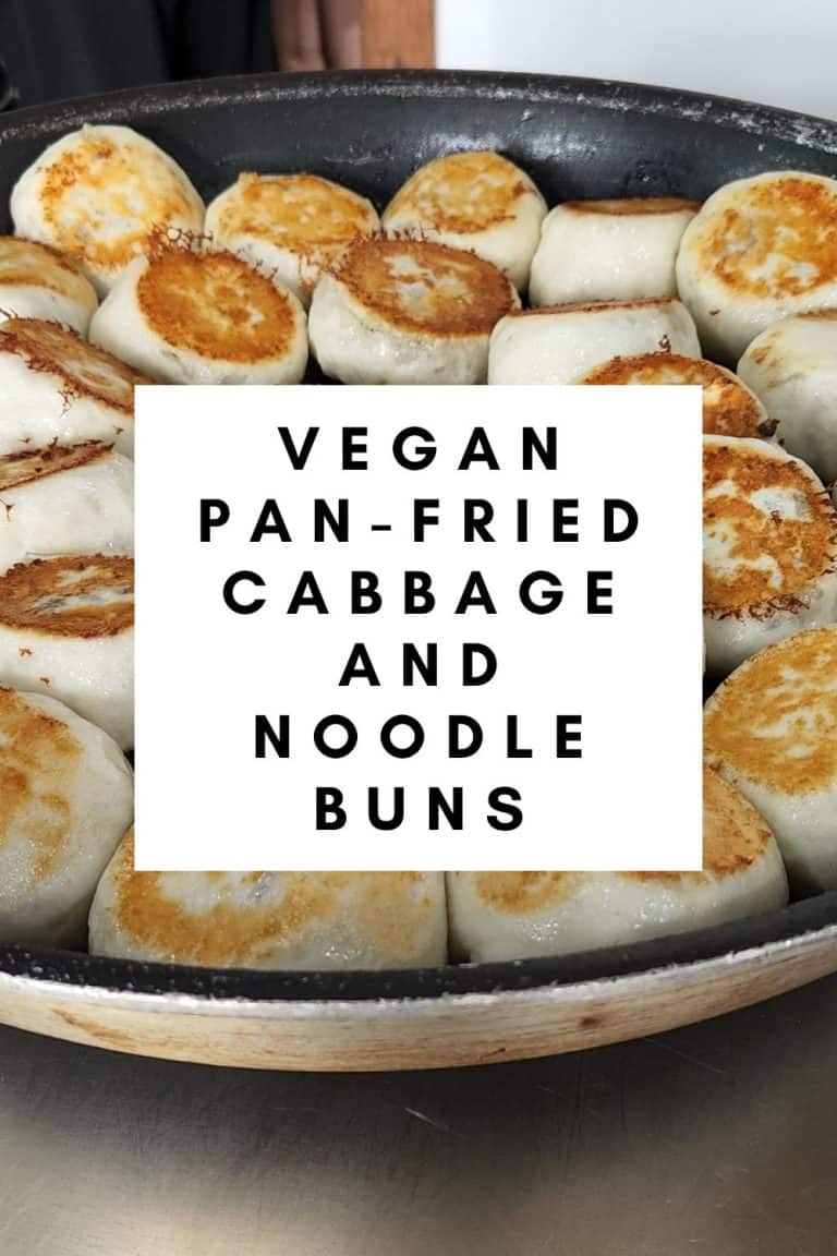 Vegan Pan-Fried Cabbage and Noodle Buns Recipe