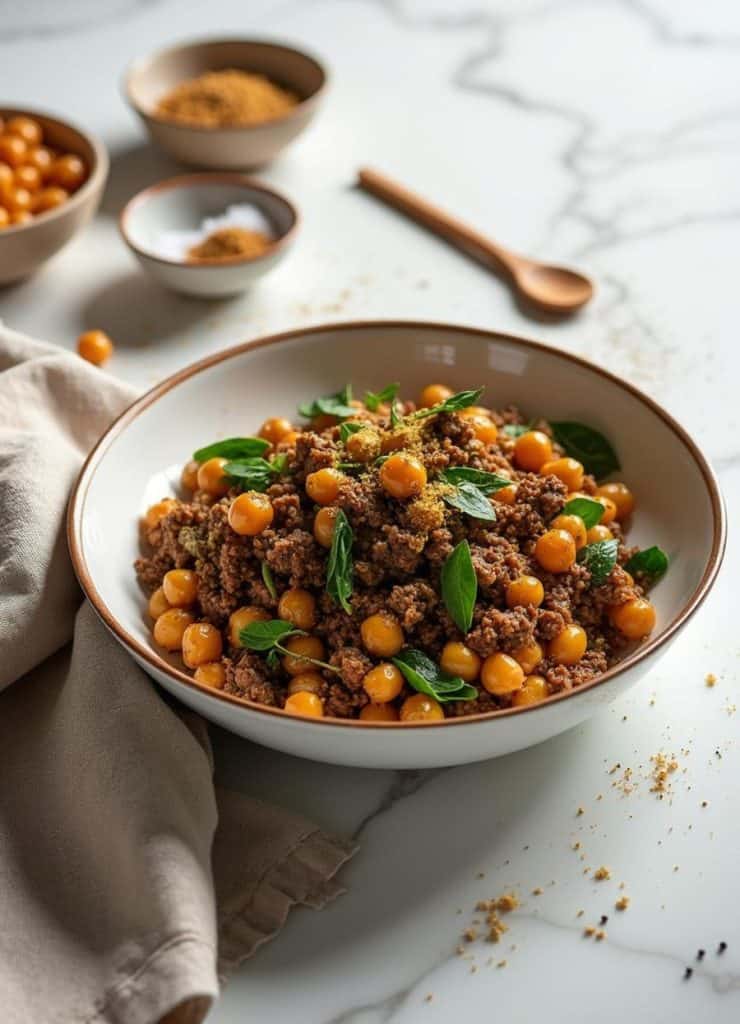 20-Minute Beef and Chickpeas