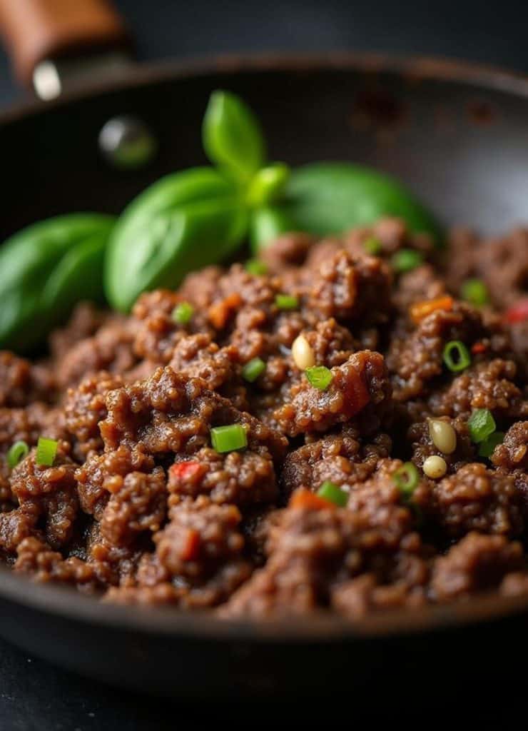 20 Minute Thai Basil Beef Rolls Quick and Delicious