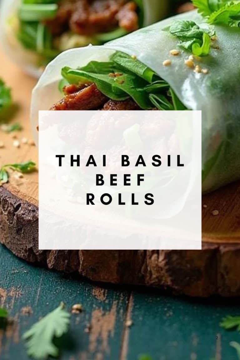 20 Minute Thai Basil Beef Rolls Quick and Delicious