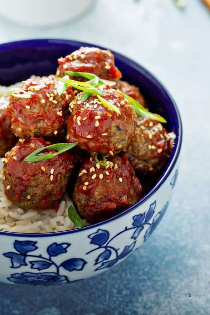 Asian-Style Meatballs with Soy Sauce and Ginger