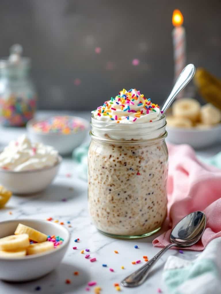 Birthday Cake Overnight Oats