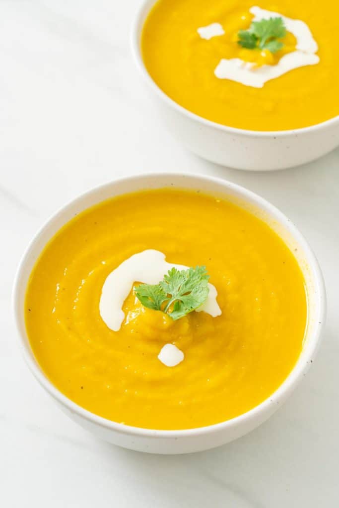 Carrot and Ginger Cottage Cheese Soup