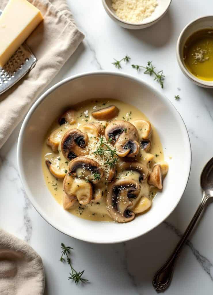 Creamy Tuscan Mushrooms