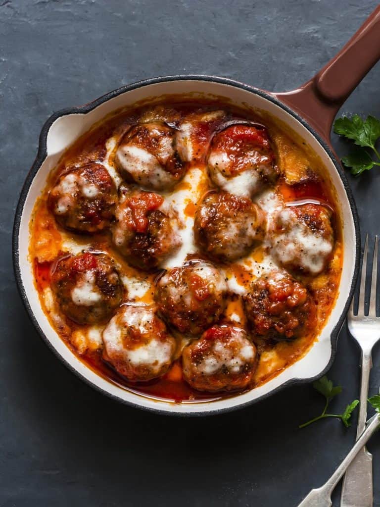 Crockpot Meatballs in Marinara