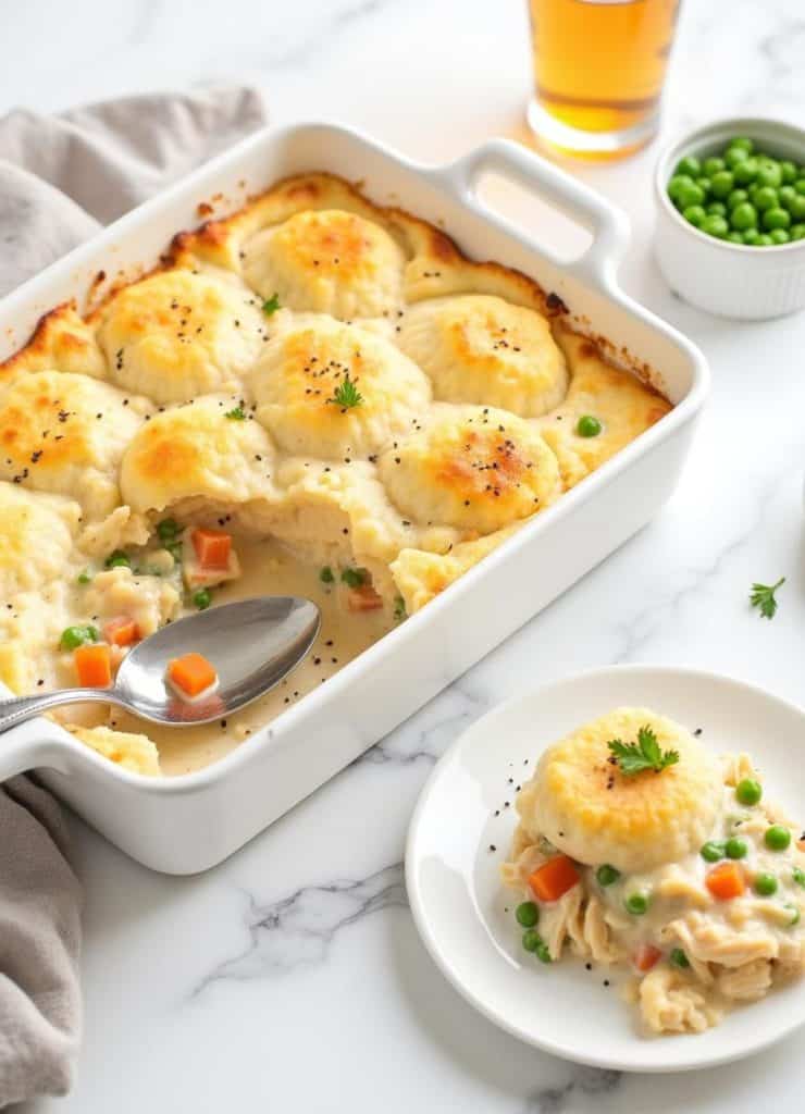 Dump-and-Bake Chicken and Dumplings