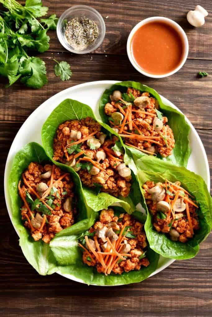 Ground Turkey Lettuce Wraps