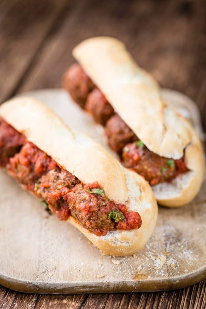 Meatball Subs with Homemade Meatballs