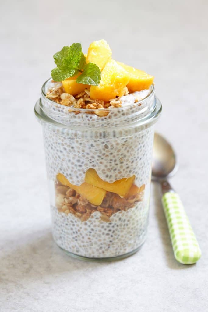 Peaches and Cream Overnight Oats