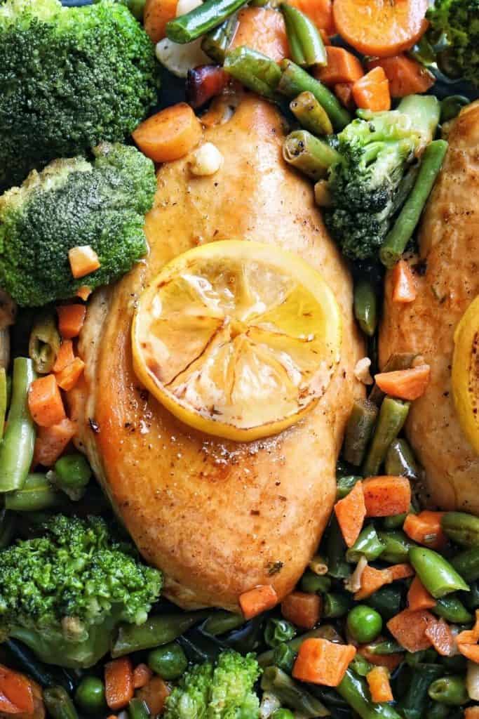 Roasted Lemon Herb Chicken with Broccoli