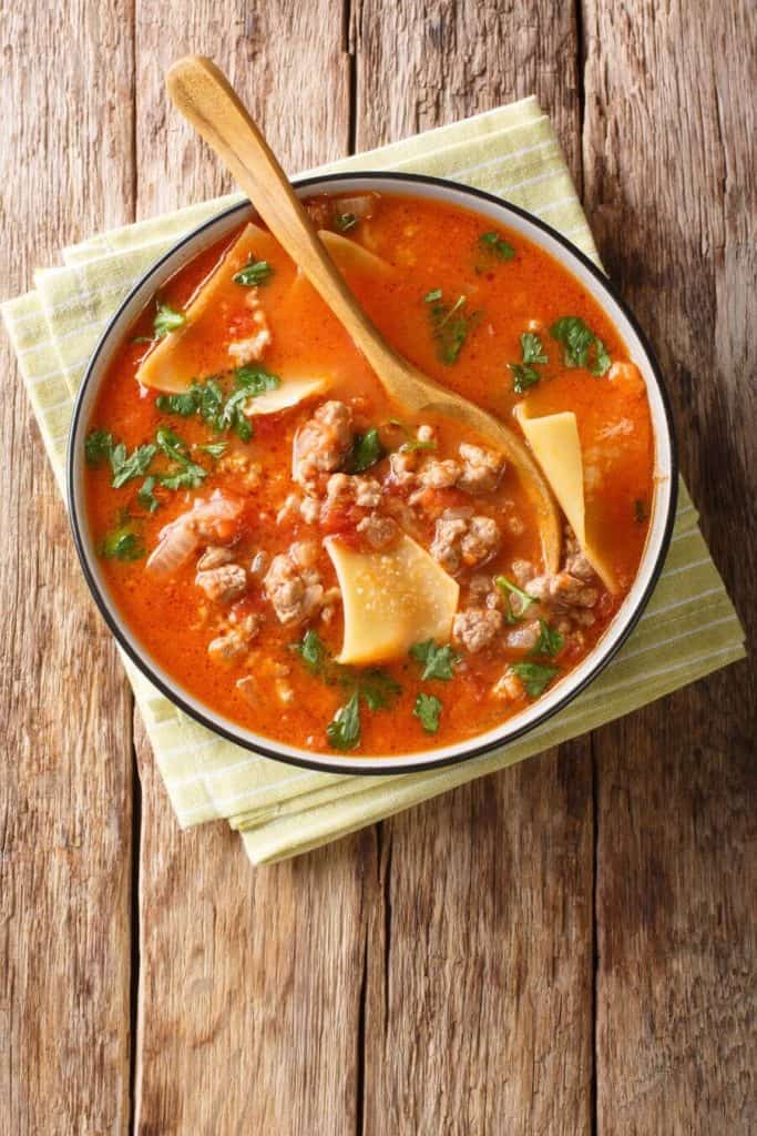 Slow Cooker Lasagna Soup