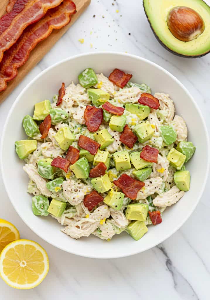 Chicken Salad with Avocado and Bacon
