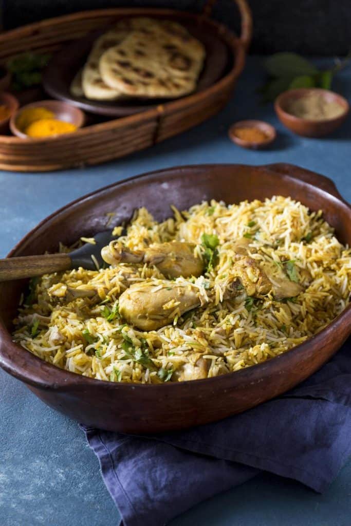 Chicken with Buttered Onion Rice