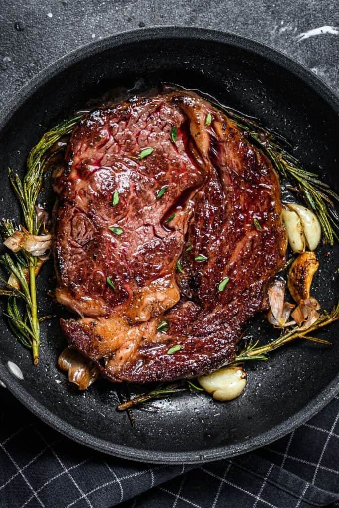 Grilled Ribeye with Rosemary and Lemon