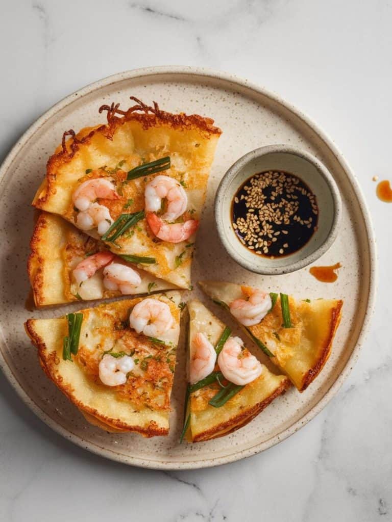 Korean Prawn Pancakes