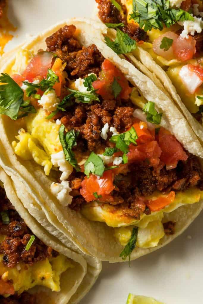 Quick Chorizo Beef Tacos