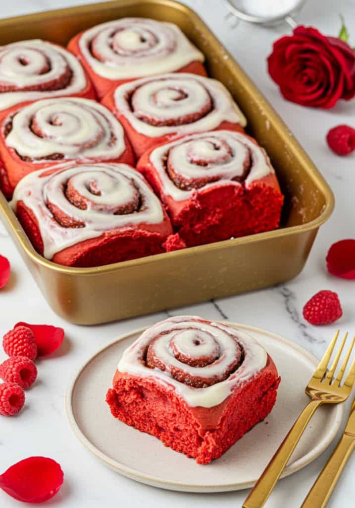 Red Velvet Cinnamon Rolls