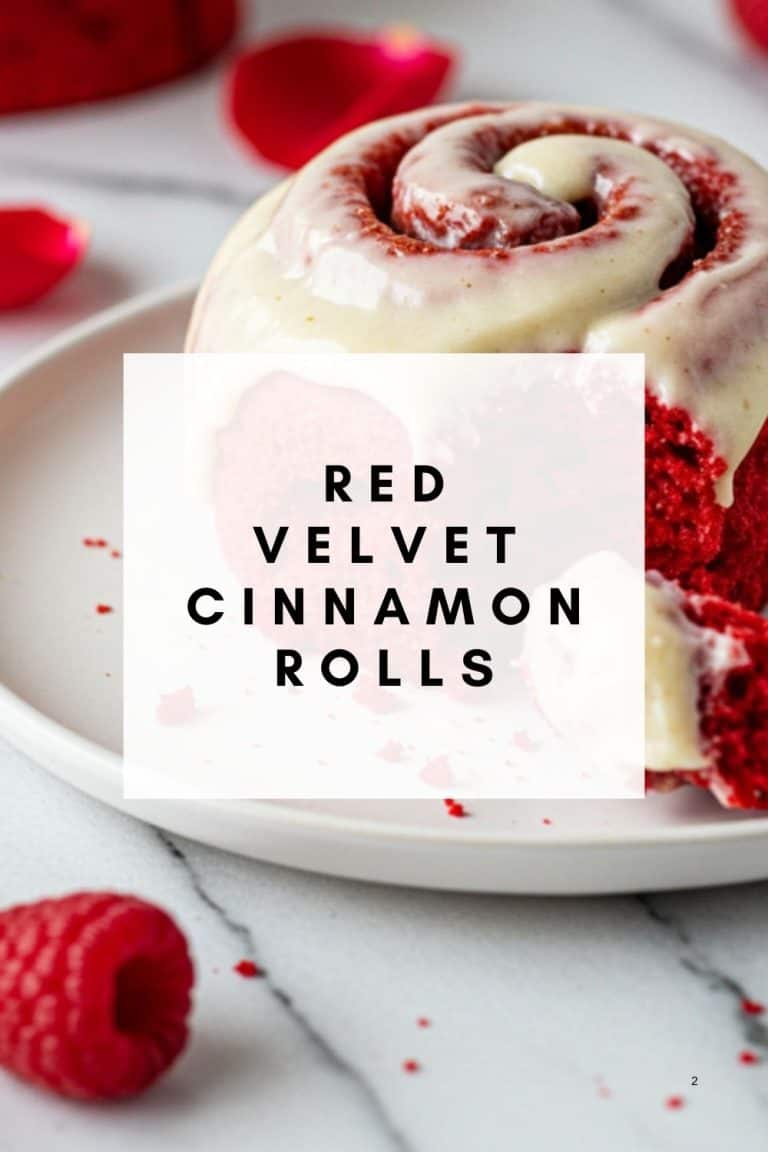 Red Velvet Valentine's Day Cinnamon Rolls