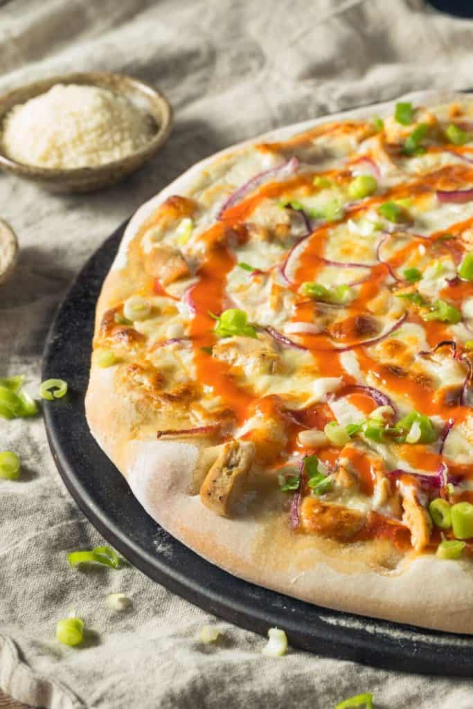 Saucy Thai Chicken Pizzas