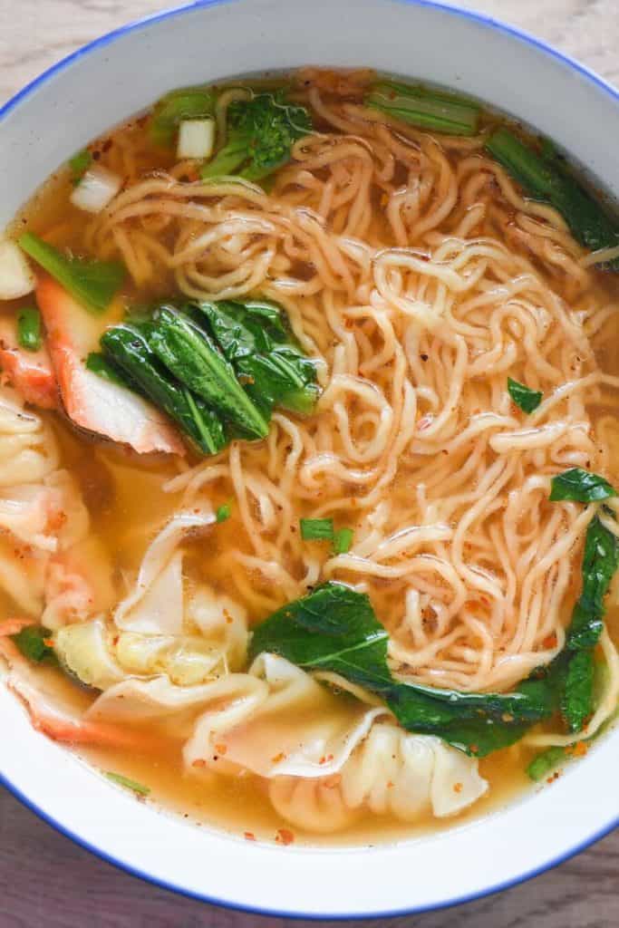 Spicy Wonton Noodle Soup