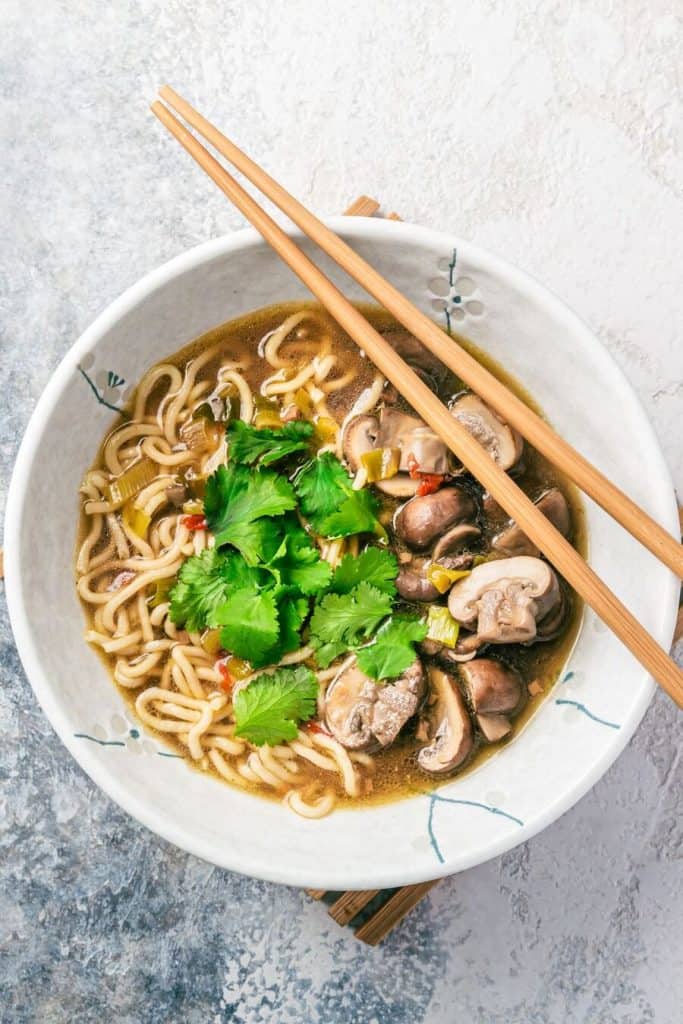 Vegan Ramen With Roasted Vegetables and Miso Broth