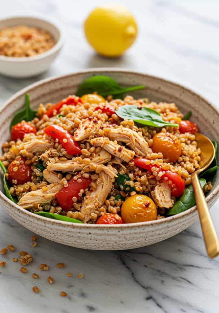 Warm Chicken Grain Salad