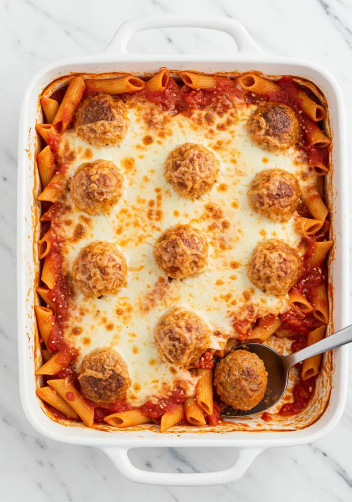 Dump-and-Bake Meatball Casserole