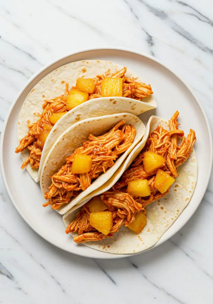 Instant Pot Spicy Pineapple Chicken Tacos
