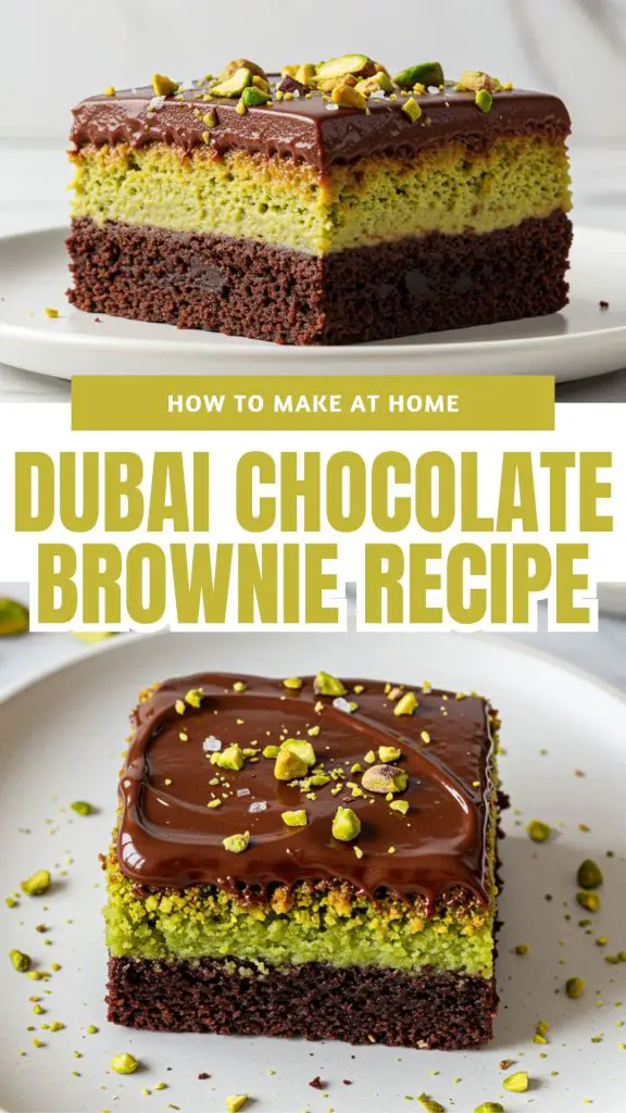 Viral Dubai Chocolate Brownie Recipe